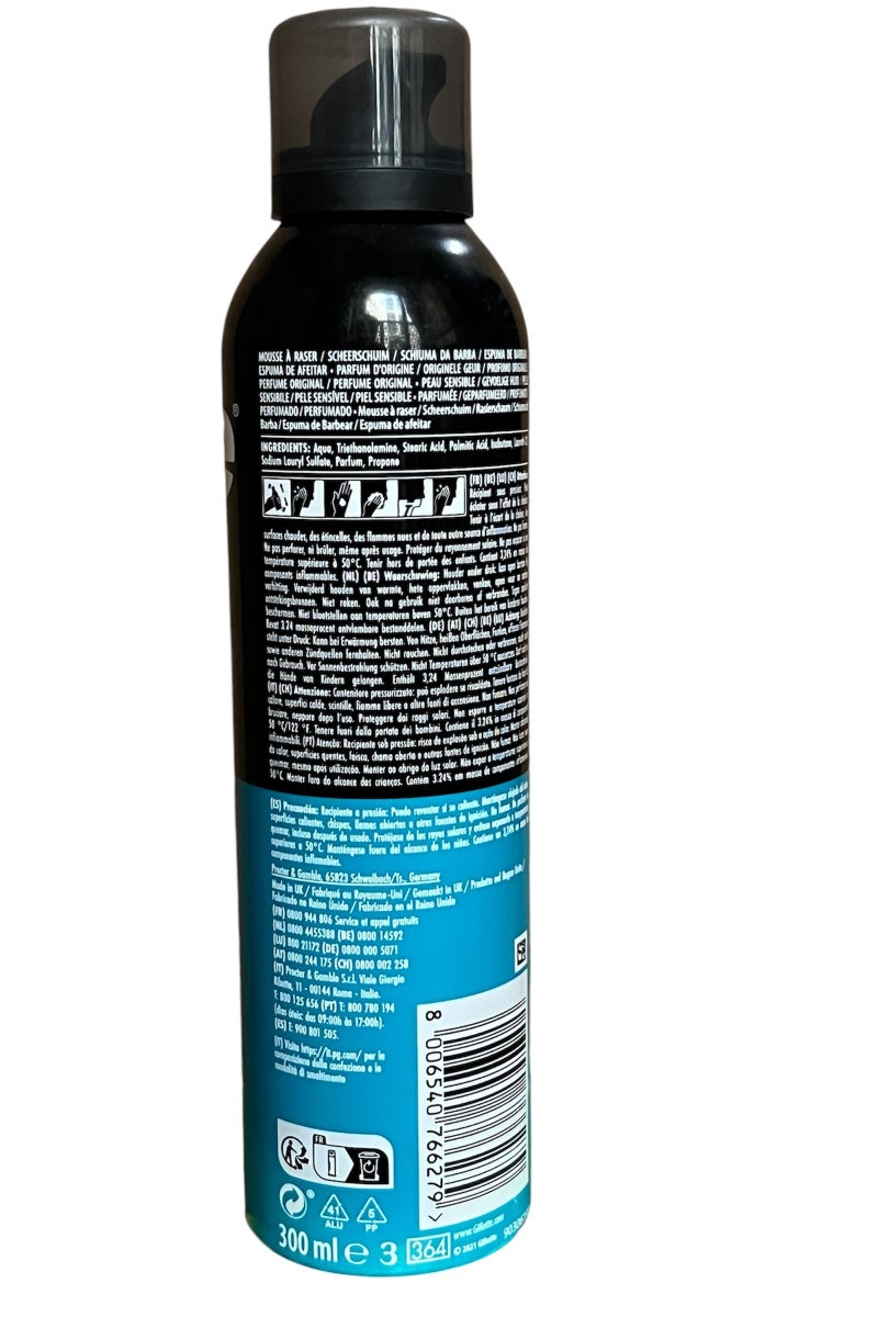رغوة حلاقة للرجال الحساسين بنكهة أصلية 200 مل - Image 2