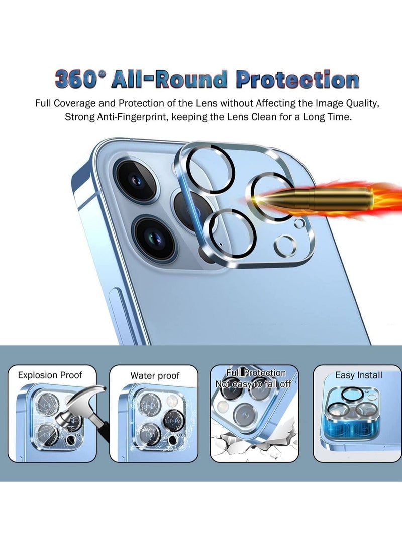 [1+2+2] Case for iPhone 14 Pro, with 2 Pcs Tempered Glass Screen Protector + 2 Pcs Camera Lens Protector, Clear Magnetic Phone Cover for Mag-Safe (Not Original) (iPhone 14 Pro, Magnetic Clear) - Image 3