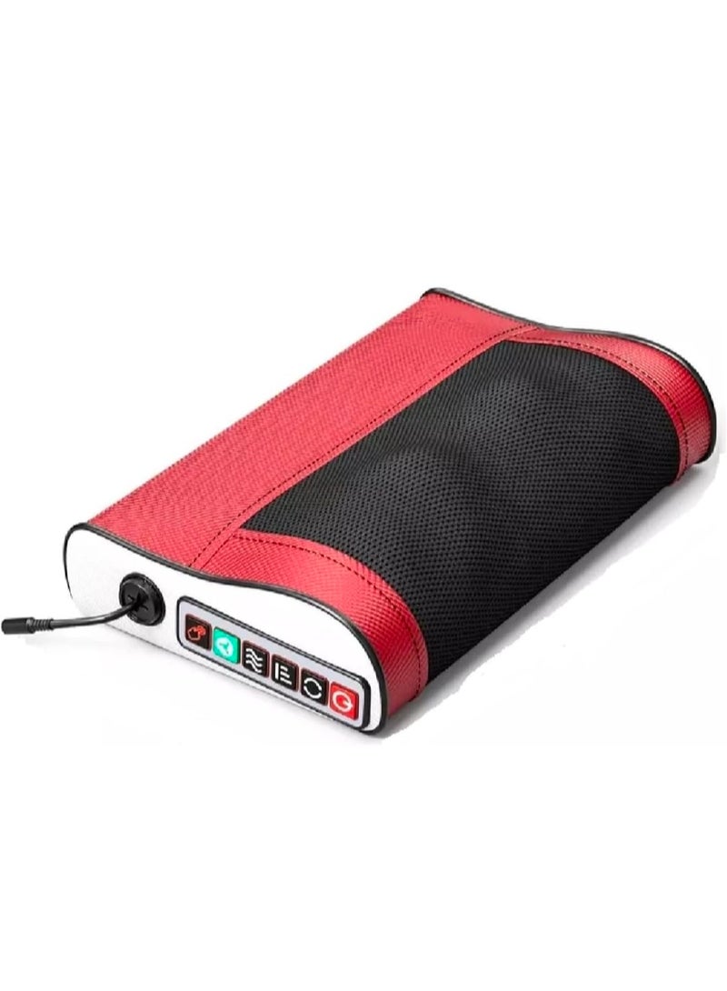 وسادة تدليك شياتسو احترافية للرقبة والظهر مع خاصية التدفئة - تصميم مريح بـ 4 أزرار تحكم لتخفيف آلام العضلات والإجهاد. - Image 2