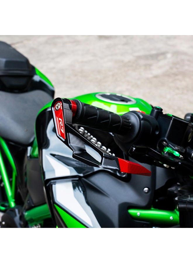 MOWOK Fit for Yamaha R7 YZF-R7 YZFR7 2021 2022 2023 2024 2025 Accessories Motorcycle Clutch Brake Lever Hand Guards handguard Handlebar Protector (Black) - Image 4