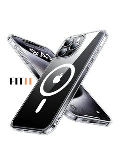 FITIT FITIT CLEAR MAGSAFE CASE 6.2" IPHONE 15 Pro, Supports Wireless Charging, High-Grade Protection, Anti-Yellowing, Anti-Scratch, Slim Magnetic Case Cover  - Image 2