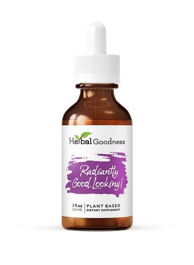Herbal Goodness Radiantly Looking Good: Herbal Dietary Supplement, Promote Healthy and Radiant Skin, Natural Skin Care, Vitamin C, 2 Fl. oz - 1 Btle - Image 1