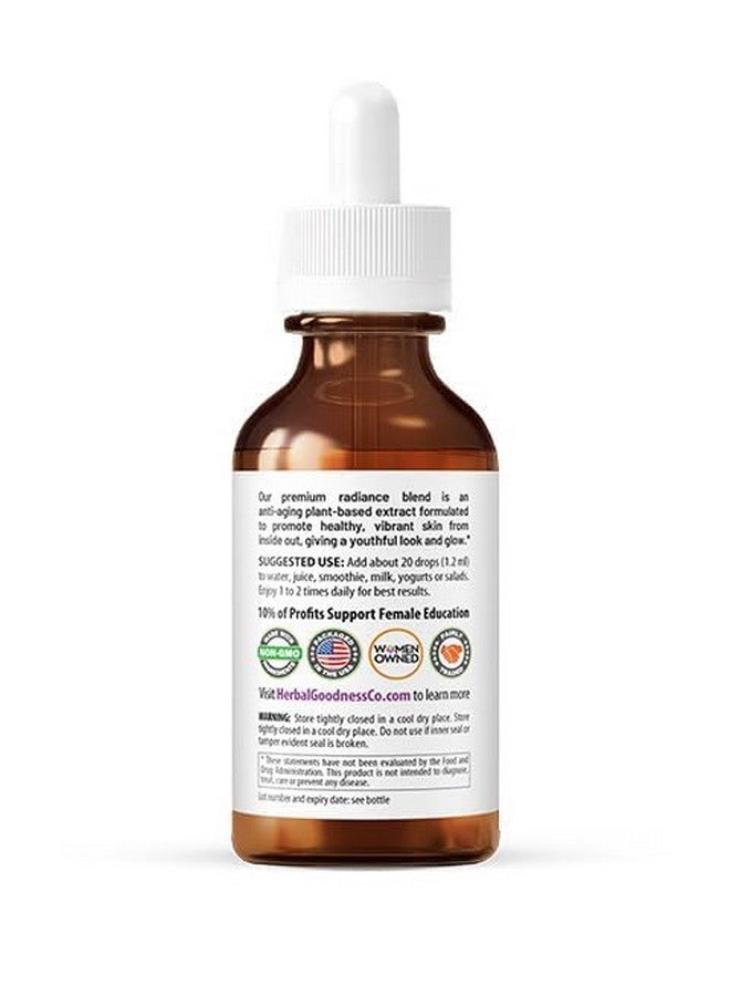 Herbal Goodness Radiantly Looking Good: Herbal Dietary Supplement, Promote Healthy and Radiant Skin, Natural Skin Care, Vitamin C, 2 Fl. oz - 1 Btle - Image 2