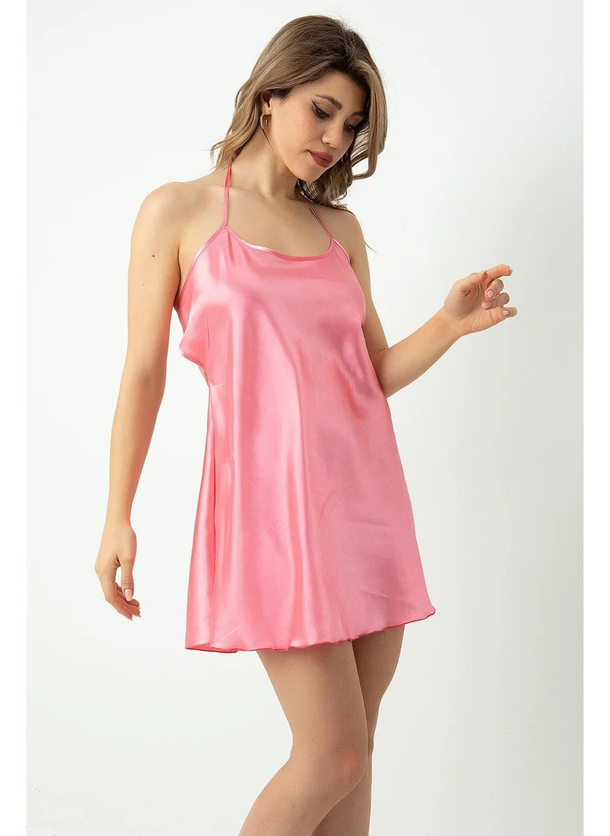 DoReMi Back Strap Mini Satin Nightgown