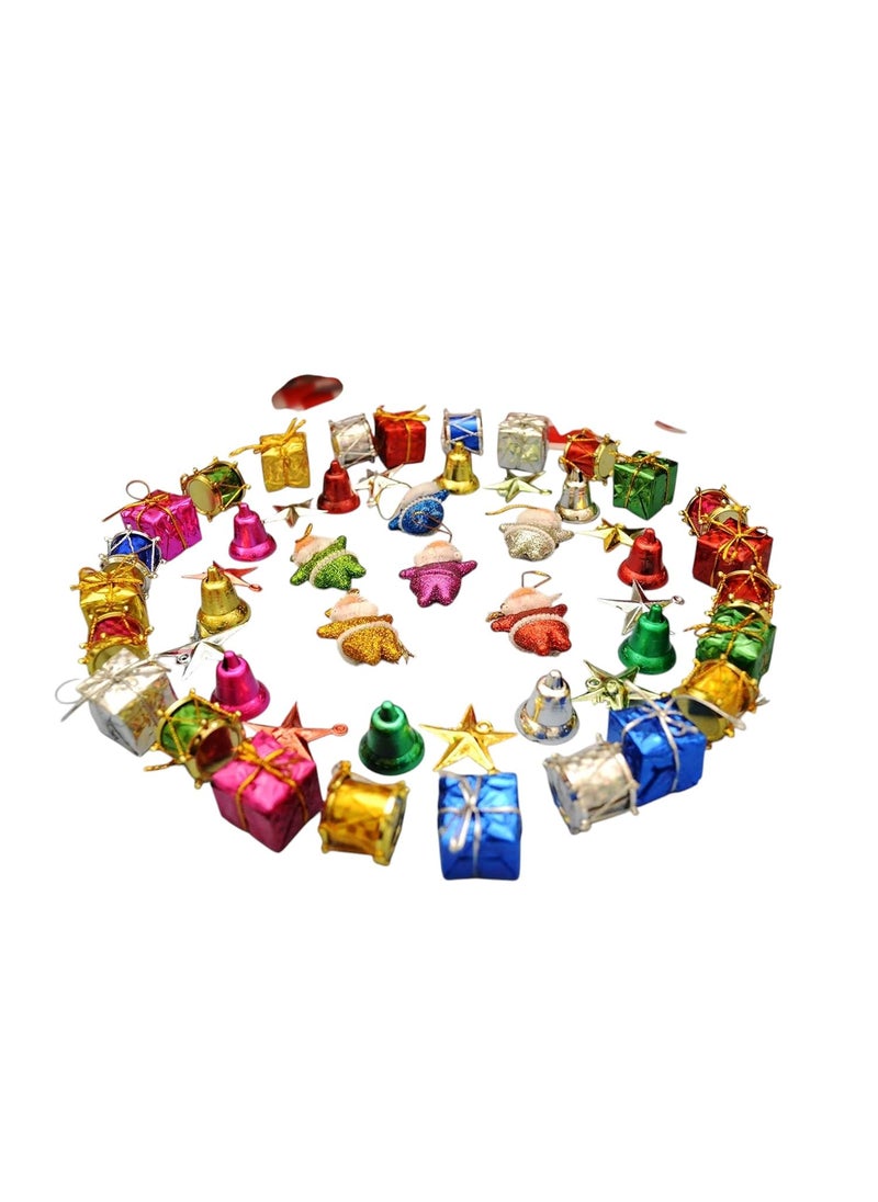 RASHRI ; One For All RASHRI 50 Pcs Christmas Mini Ornaments Decoration Set Christmas Tree Decoration Items Christmas Decorations Christmas Decorations for Tree Christmas Ornaments Christmas Decor  - Image 1