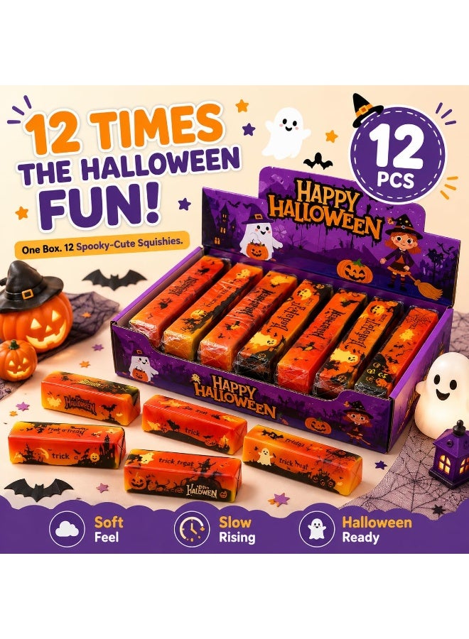 12pcs Halloween Butter Squishy Ghost Squishys Slow Rising Butter | PU Foam Ghost Butter Squishys Slow Rising Butter Stick for Anxiety Relief Fidget Desk Decor Halloween Party Favor Gifts - Image 3