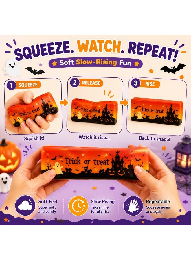 12pcs Halloween Butter Squishy Ghost Squishys Slow Rising Butter | PU Foam Ghost Butter Squishys Slow Rising Butter Stick for Anxiety Relief Fidget Desk Decor Halloween Party Favor Gifts - Image 2