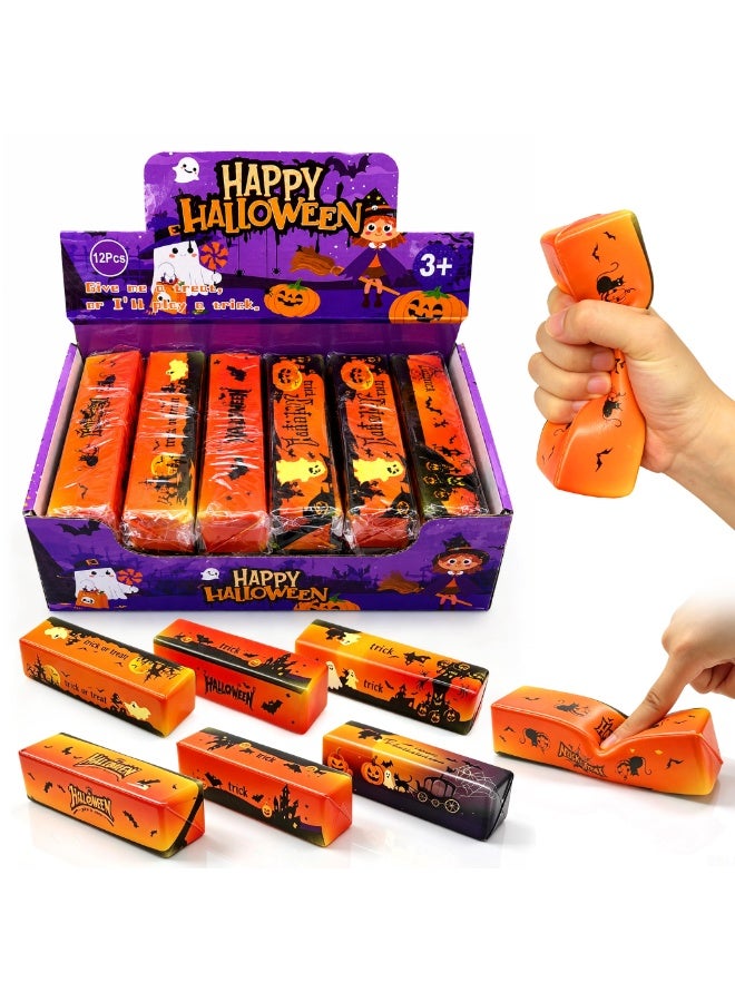 12pcs Halloween Butter Squishy Ghost Squishys Slow Rising Butter | PU Foam Ghost Butter Squishys Slow Rising Butter Stick for Anxiety Relief Fidget Desk Decor Halloween Party Favor Gifts - Image 1