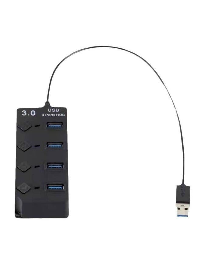 Hot Sale 4 Port USBHUB Multi-function Usb Hub Computer Extender Switch One To Four Splitter Wholesale-Number Of Interfaces:Power Supply - Image 5