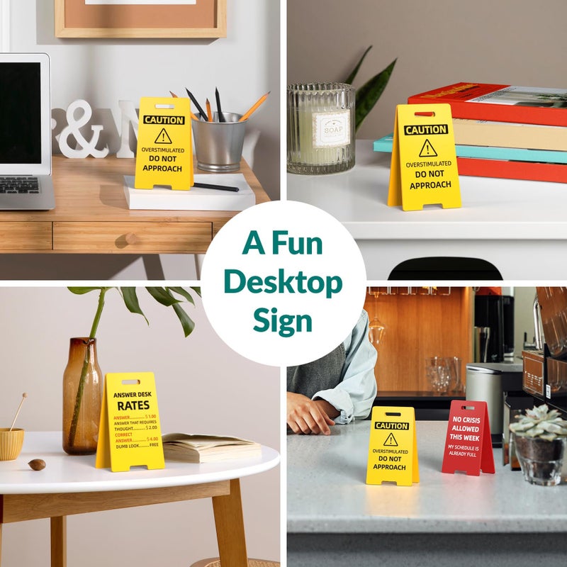 NiOffice Funny Office Decor Desk Signs 3 Pack - Novelty Boss Gifts for Women Men Office Decorations Principal Coworker Teacher Appreciation - White Elephant Funny Desk Accessories for Work - Image 4
