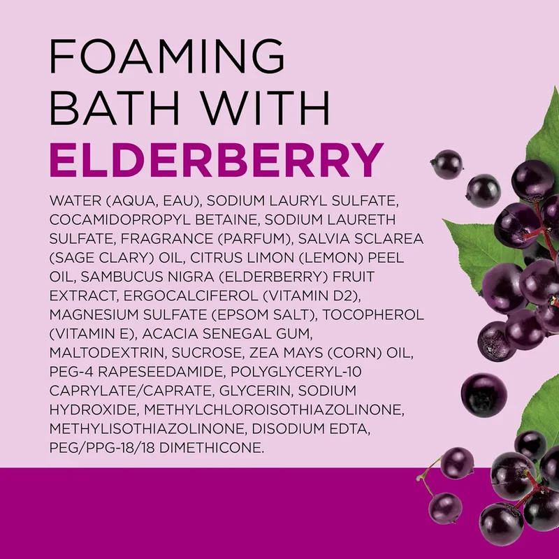 Dr Teal's Dr Teal's Foaming Bath with Epsom Salt Black Elderberry 1000Ml 1000ml