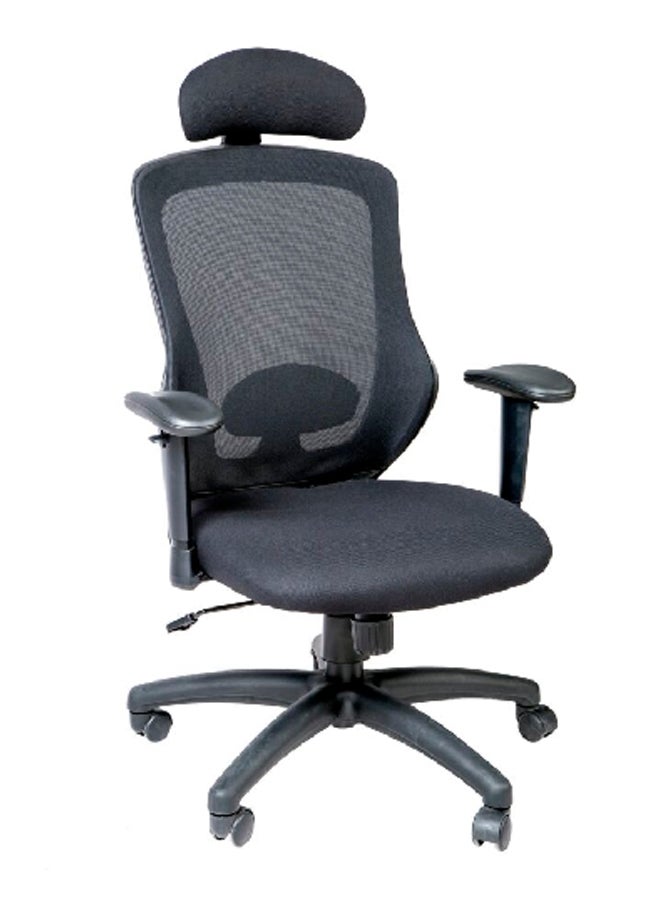 Micasa Office Chair With Arm And Lumber Support Black 120 X 67 X 69 Cm W-169Xc - Image 1