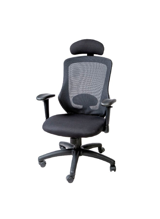 Micasa Office Chair With Arm And Lumber Support Black 120 X 67 X 69 Cm W-169Xc - Image 2