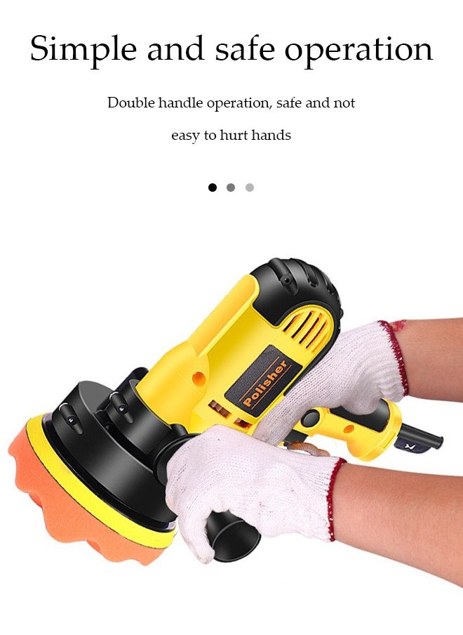 Generic - Buffer Polisher, Car Polisher 220V 700W 5" Variable Speed Polisher Kit with 60-3700rpm/min Detachable Handle Rotary Car Buffer Polisher Waxer, for Boat,Car Polishing and Waxing - Image 1