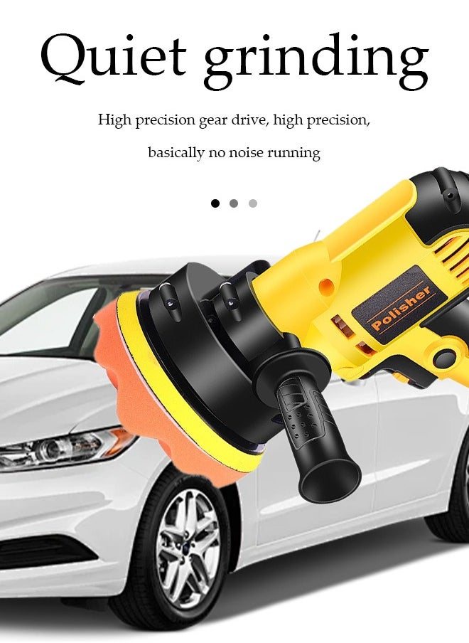 Generic - Buffer Polisher, Car Polisher 220V 700W 5" Variable Speed Polisher Kit with 60-3700rpm/min Detachable Handle Rotary Car Buffer Polisher Waxer, for Boat,Car Polishing and Waxing - Image 1