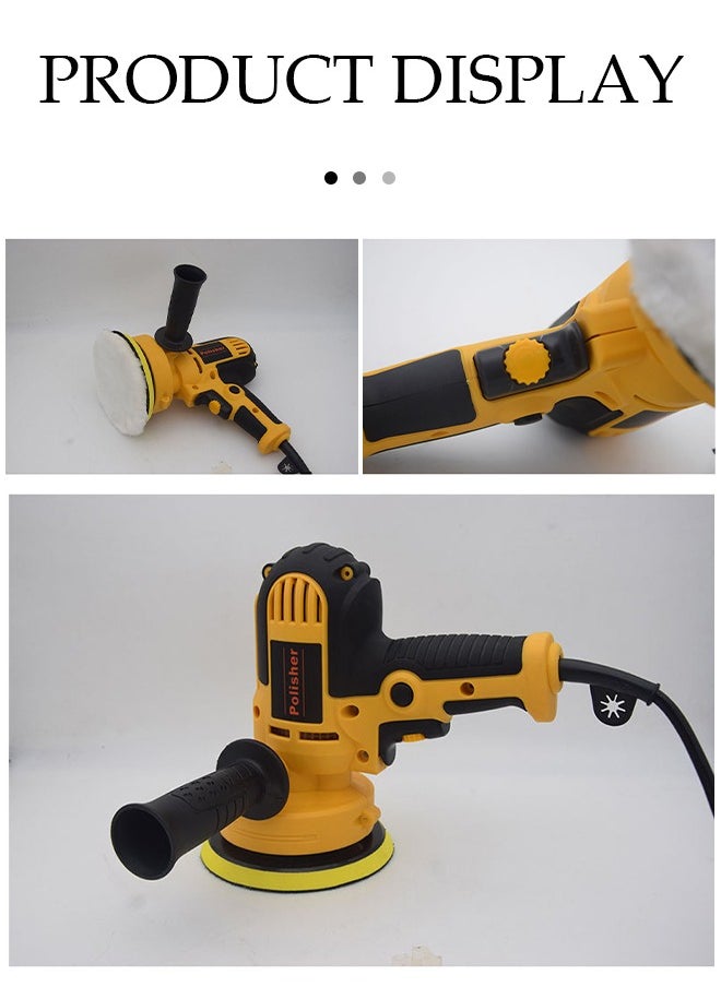 Generic - Buffer Polisher, Car Polisher 220V 700W 5" Variable Speed Polisher Kit with 60-3700rpm/min Detachable Handle Rotary Car Buffer Polisher Waxer, for Boat,Car Polishing and Waxing - Image 1