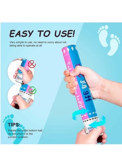 MARKQ Blue Gender Reveal Confetti Cannon with Tissue & Safe Powder Smoke, 30 cm Party Poppers for Pregnancy Announcement | Gender Reveal Confetti | Baby Boy Gender Reveal Party Supplies [5 Pack]  - Image 4
