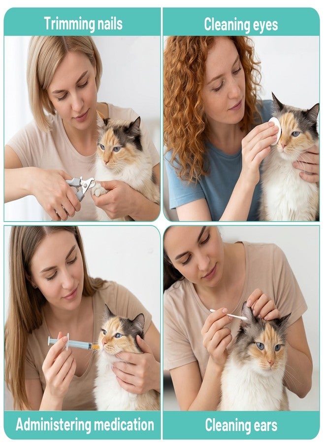 Yolev Cat Muzzle Adjustable Cat Muzzle for Grooming Biting Prevention Anti-Bite with 4 Anti-Scratch Claw - Image 5
