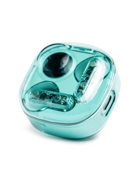 Bluetooth Headset Wireless Noise Cancelling Semi-In-Ear Sports Running Green for iPhone, Android