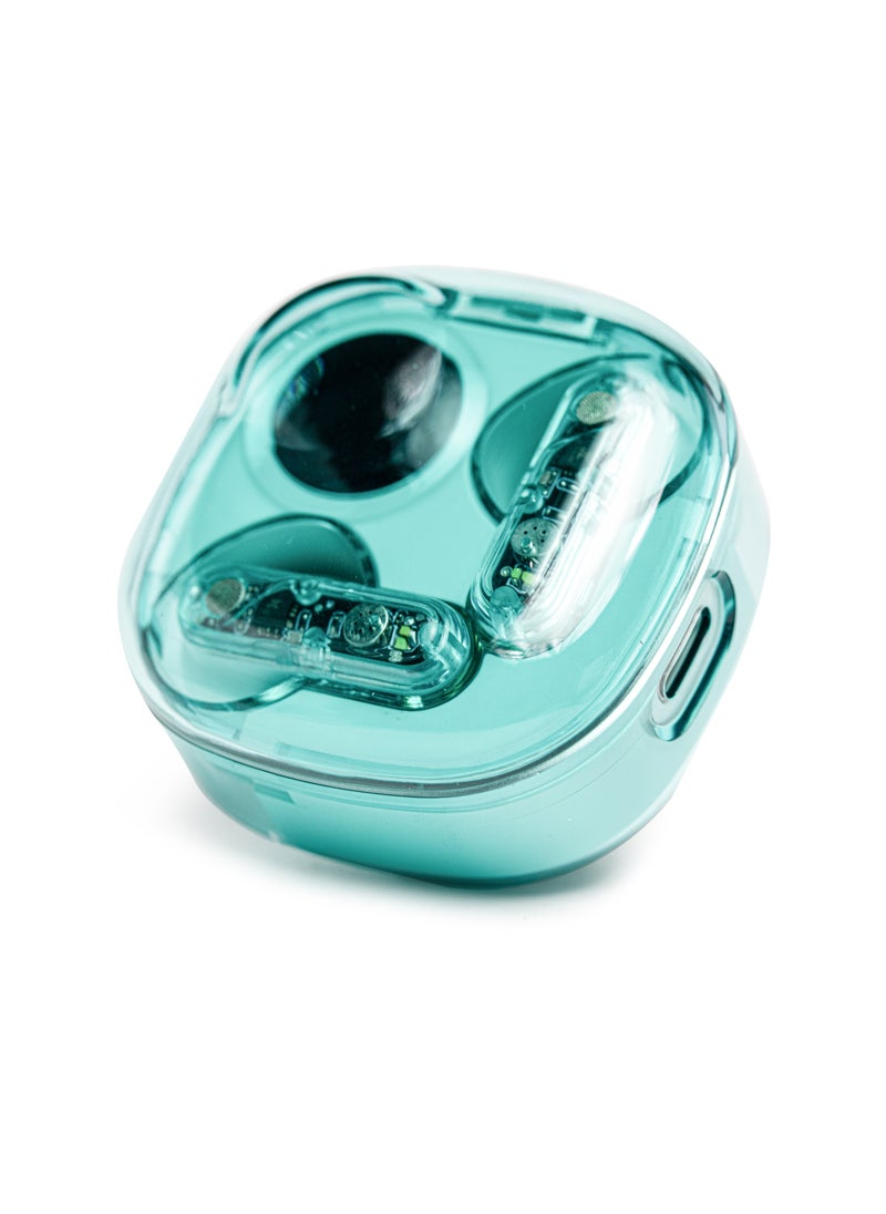 Generic - Bluetooth Headset Wireless Noise Cancelling Semi-In-Ear Sports Running Green for iPhone, Android - Image 1