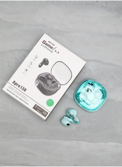 Generic Bluetooth Headset Wireless Noise Cancelling Semi-In-Ear Sports Running Green for iPhone, Android  - Image 2