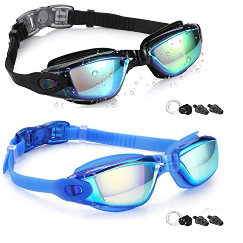 Ke Nai Da Swimming Set 4-in-1 for Adults & Teens - Anti-Fog Waterproof Swim Goggles with Silicone Cap, Nose Clip & Ear Plugs - Image 1