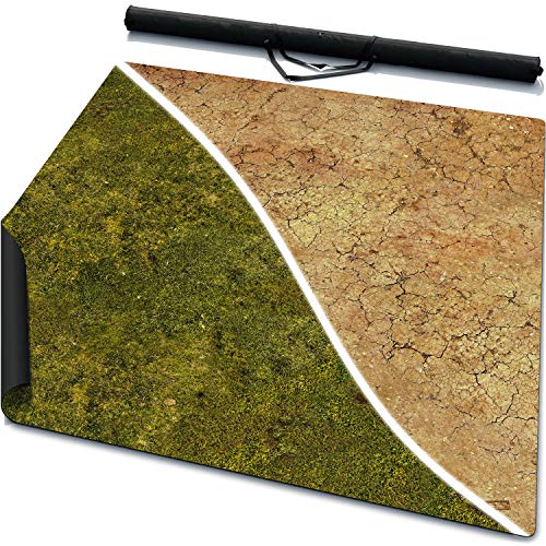 Warzone Studio 3 x 3 DoubleSided Rubber Battle Mat Meadows Saraha Bag - Image 1