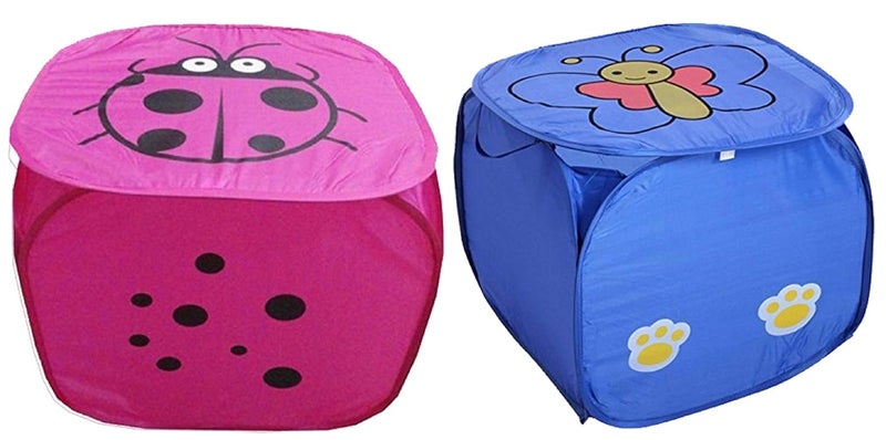 Kuber Industries 2 Piece Rexine Laundry Organiser (VARKI37604) - Image 1