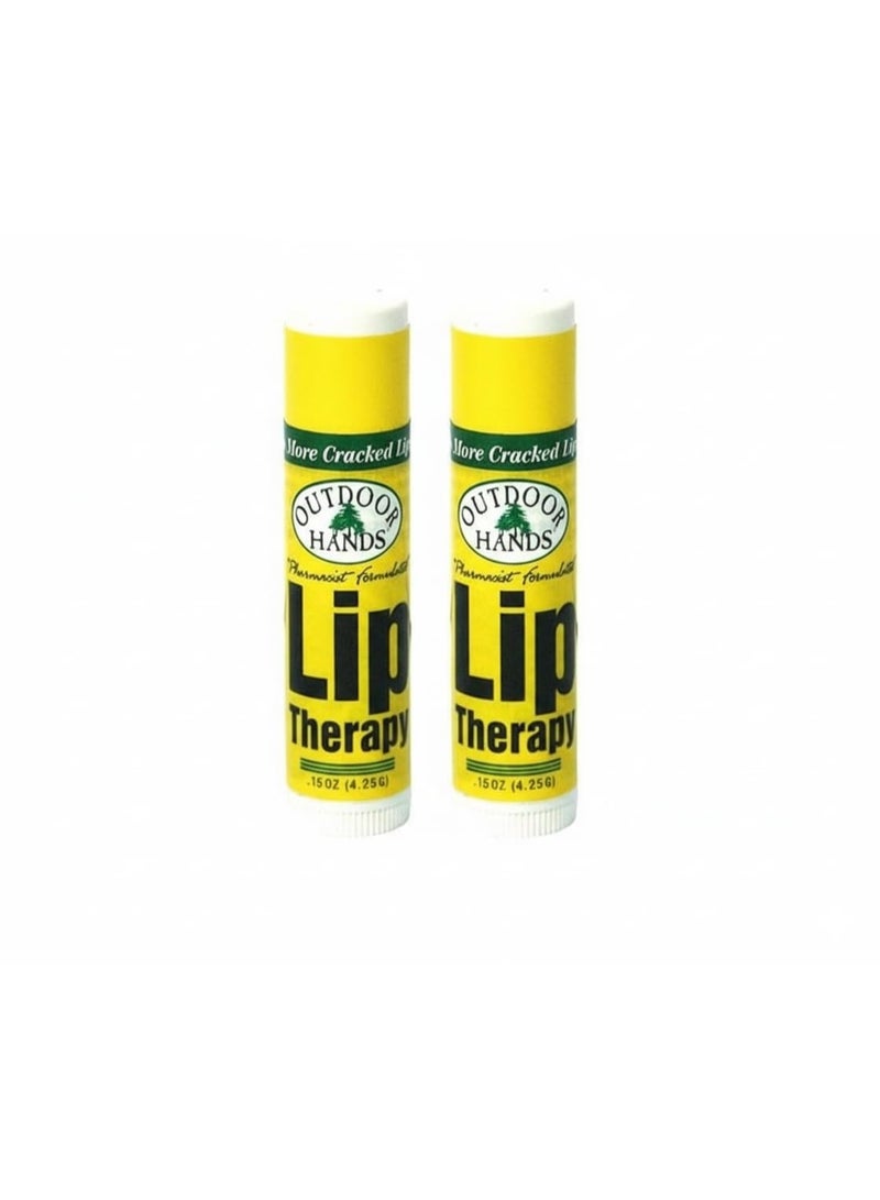 Outdoor Hands Lip Therapy, Shea Butter, Coconut Oil & Blackberry Seed Oil - 2pack by Outdoor Hands - Image 1