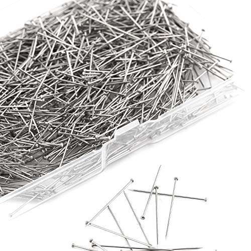 AIEX 1000 Pieces 1 Inch Sewing Pins Head Pins Fine Satin Pin Straight for Dressmaker Jewelry Craft Sewing Projects - Image 1