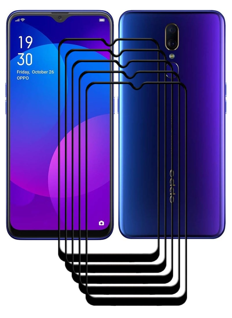 ACLIX 5 Pieces Antistatic ESD Dustproof Premium Quality High Definition Tempered Glass Screen Protector Designed For Oppo F11 - Image 1