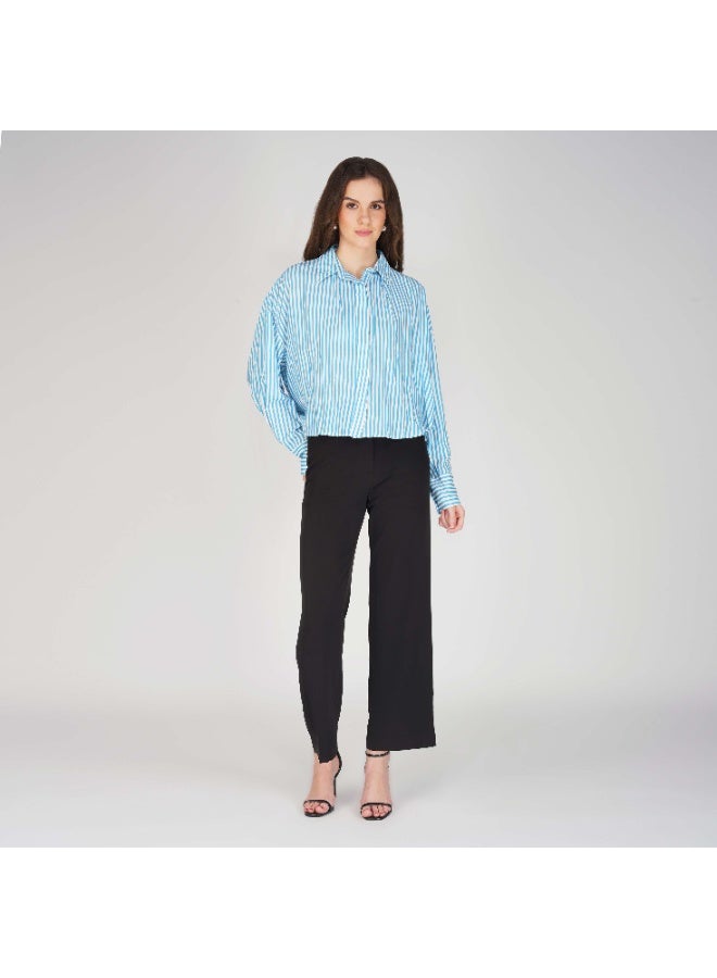 Linelle Soft Crepe Printed Ladies Shirt – Collar Neck and Full Sleeves - Image 3