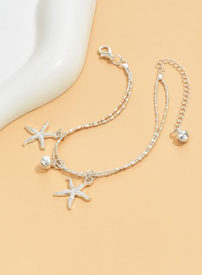 Take Two Dual Chain Star-Shaped Anklet - Image 4