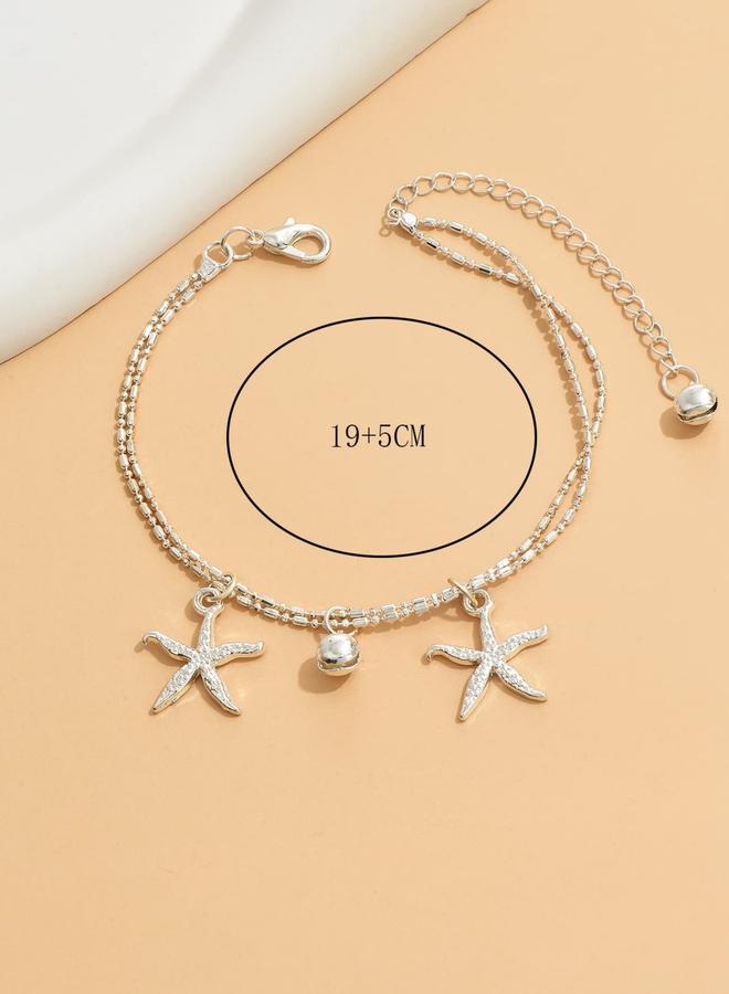 Take Two Dual Chain Star-Shaped Anklet - Image 3