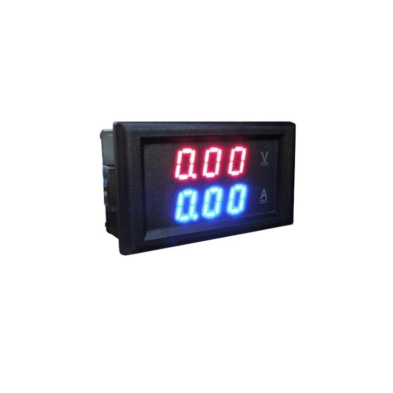 عرض LED الرقمي DC 100V 20A فولتميتر أميتر أحمر أزرق عداد جهد وتيار السيارة - Image 1