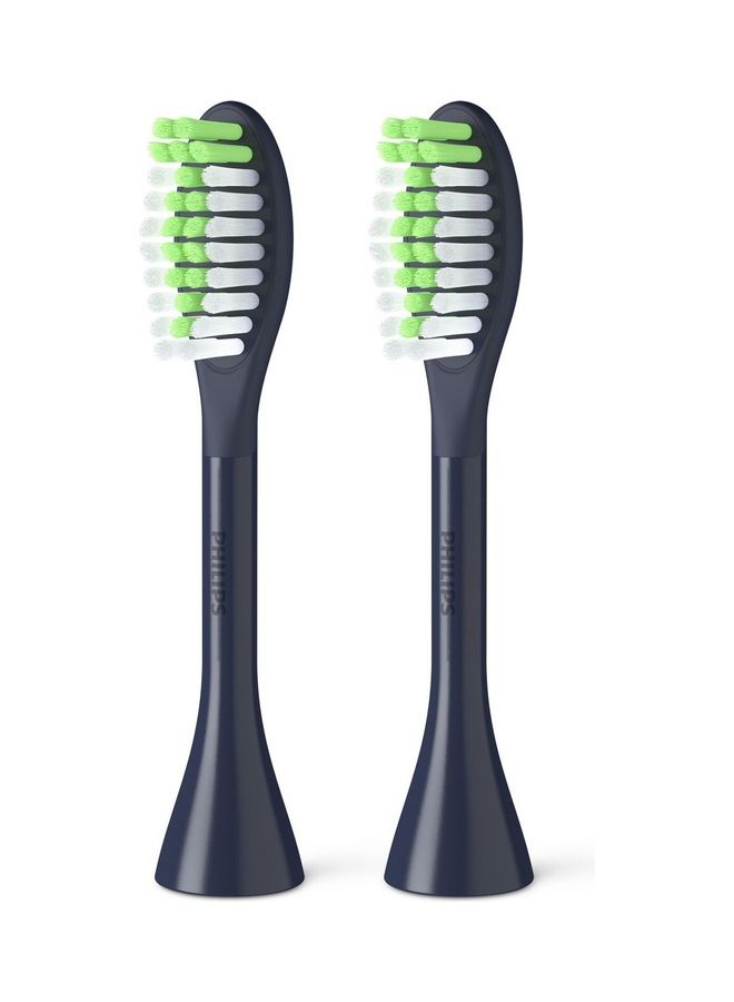 Philips One By Sonicare Brush Heads Pack Of 2 Blue - Image 2