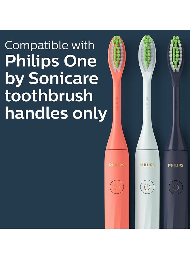 Philips One By Sonicare Brush Heads Pack Of 2 Blue - Image 4