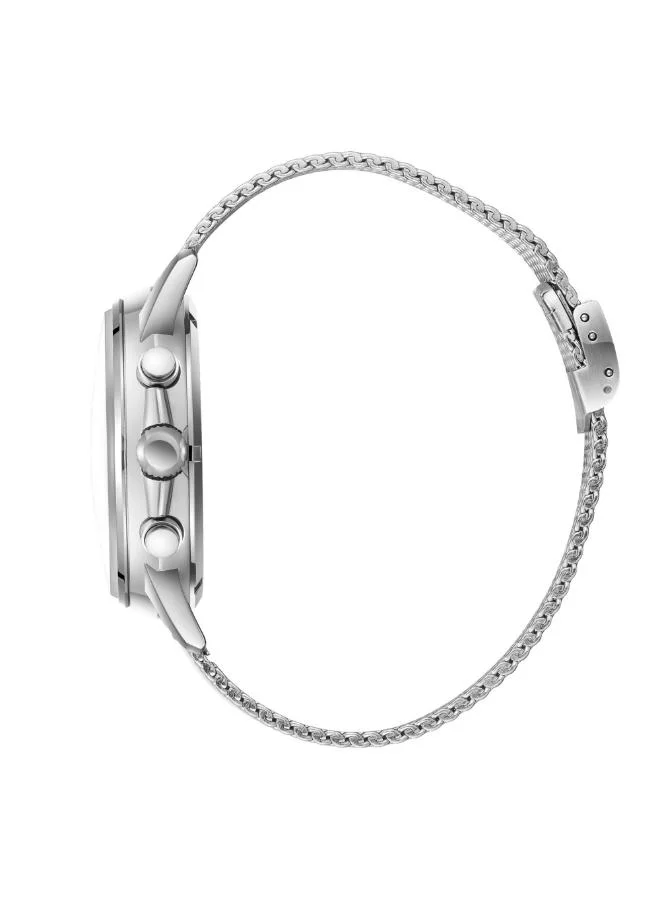 بيفرلي هيلز بولو كلوب BEVERLY HILLS POLO CLUB BP3647X.300 Men's Multi Function Display Watch & Metal Strap Silver