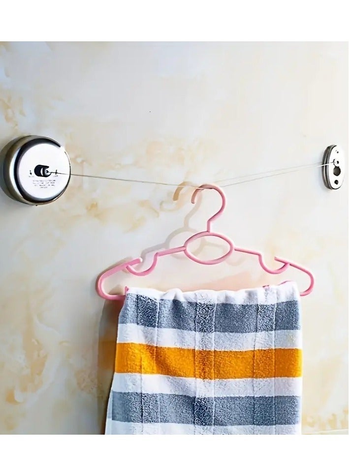 سمارت حبل غسيل من الفولاذ المقاوم للصدأ بحبل قابل للسحب بطول 2.8 متر,ثقيل الوزن ومتين للاستخدام - Image 2