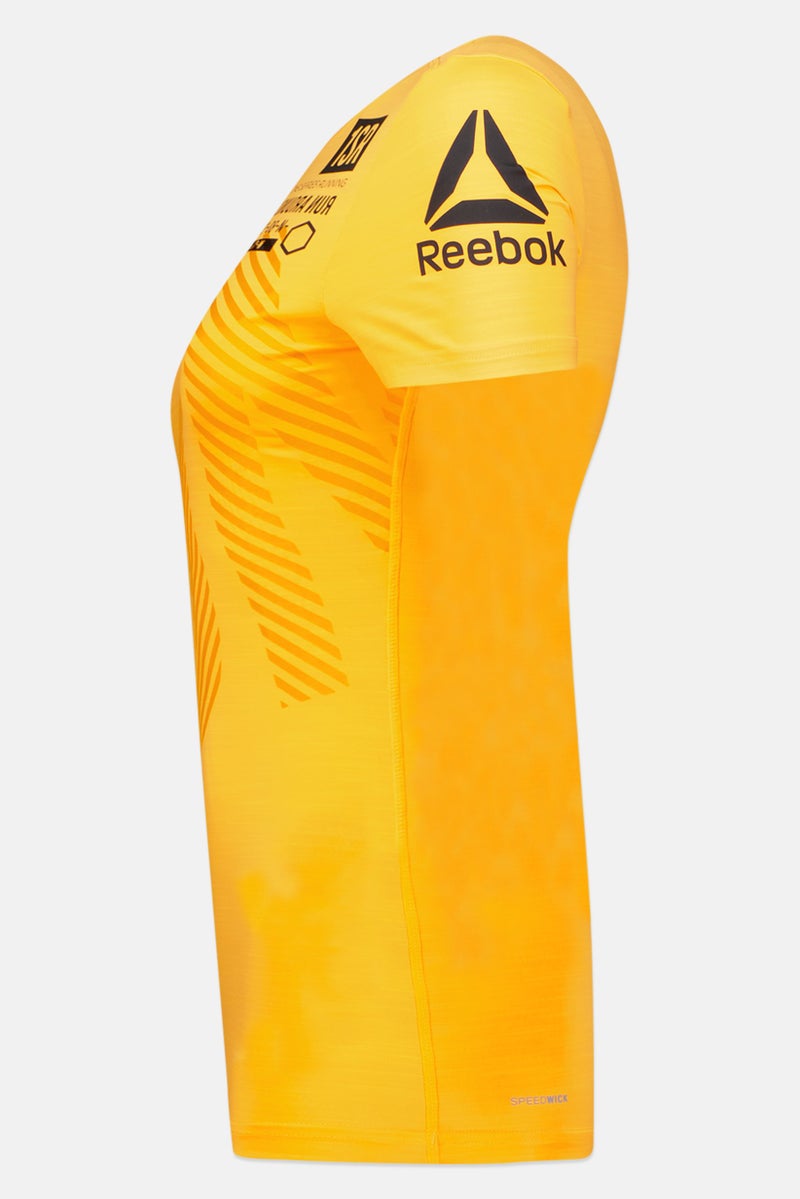 Reebok Women Sportswear Fit Short Sleeve Running Top, Bright Orange - Image 4