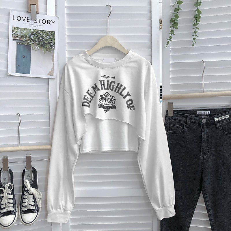 Womens Sweater Design Sense New Spring and Autumn Student Thin Loose Korean Short Two-piece Vest Top Black - Image 3