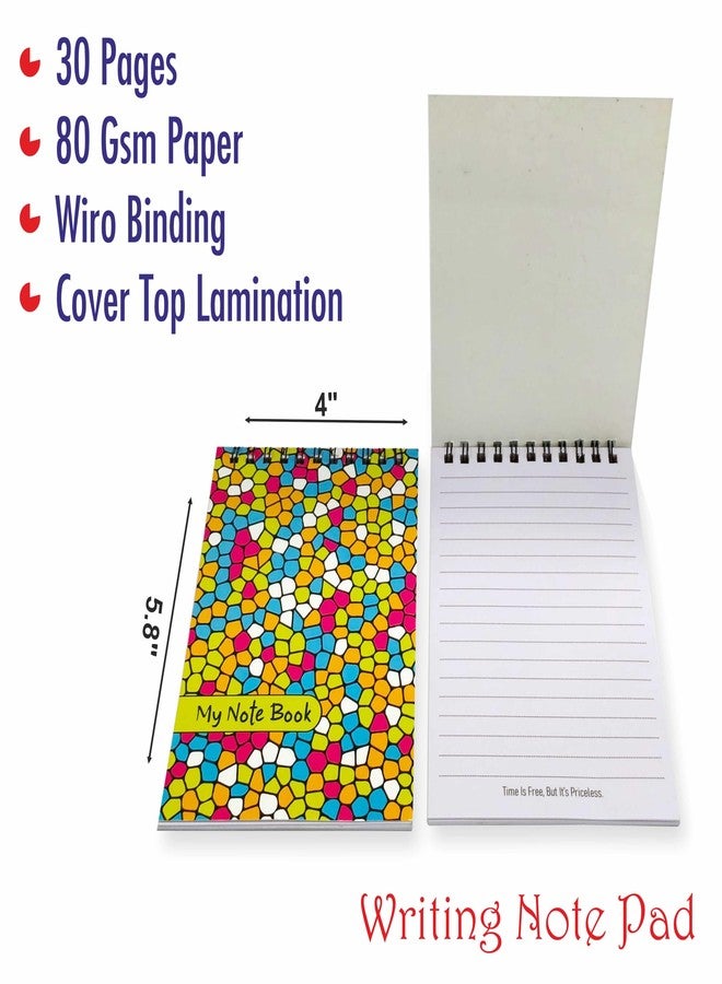 Omnipresent Pack Ruled Laminated Cover Corporate Office Notepad, 30 Pages, Set of 10 (Size: 5.8 x 4 inch) - Image 3