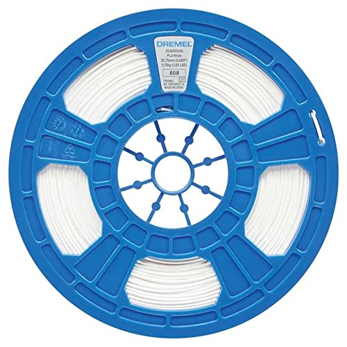 خيوط طابعة ثلاثية الأبعاد Dremel DigiLab PLAWHI01 بقطر 175 مم ووزن 0.75 كجم ولون أبيض مزودة بتقنية RFID وصيغة جديدة و50% أكثر في كل بكرة
