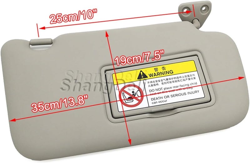 Wivplex Car Interior Sun Visor with Mirror for Nissan Tiida - Image 3