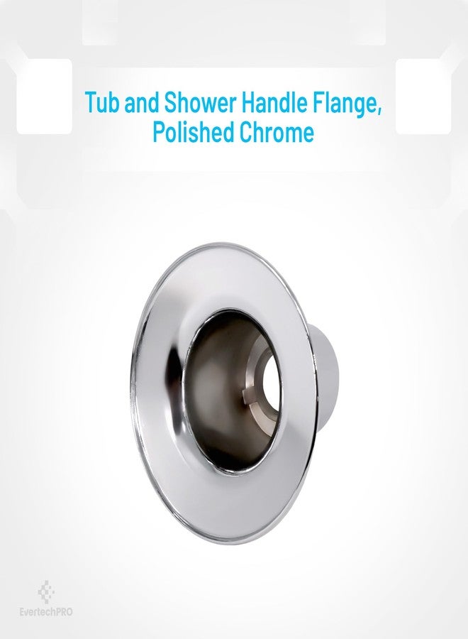 EVERTECHPRO PLB25016 EvertechPRO Durable Shower Faucet Flange, Chrome Finish, Zinc Made, Easy Installation, Fits Price Pfister Flange and Shower Stem, Ideal for Pfister Faucet Flanges - Image 3