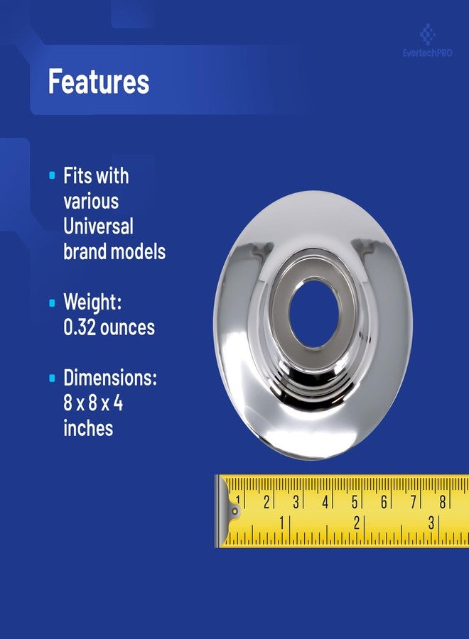 EVERTECHPRO PLB25016 EvertechPRO Durable Shower Faucet Flange, Chrome Finish, Zinc Made, Easy Installation, Fits Price Pfister Flange and Shower Stem, Ideal for Pfister Faucet Flanges - Image 4