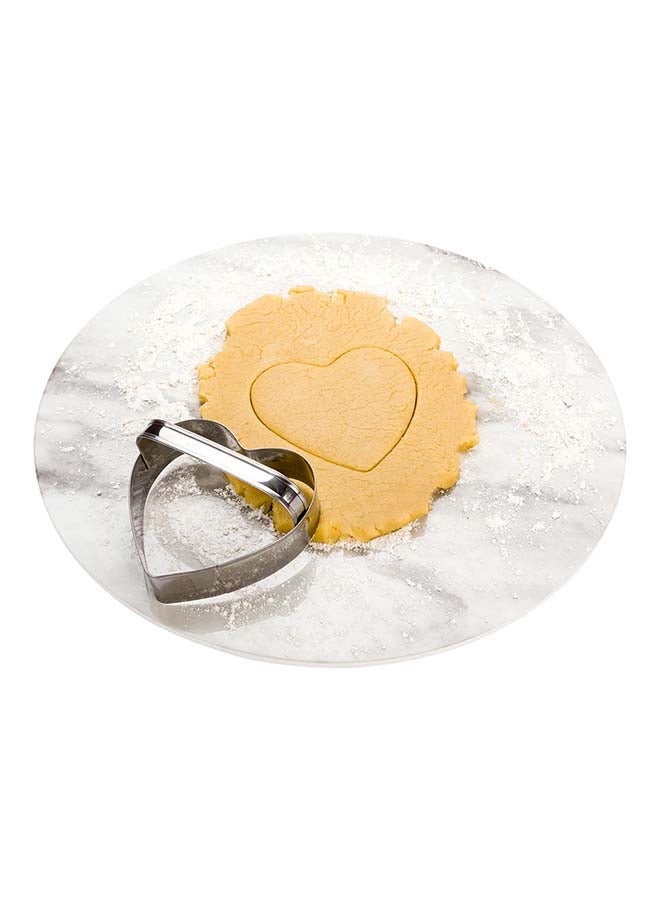 Restaurantware Pastry Tek 3.7 Inch x 3.2 Inch Heart Cookie Cutter, 1 With Handle Heart Shaped Cookie Cutter - Medium, Heavy-Duty, Metal Cookie Cutter Heart, For Holidays, Weddings, Or Engagements, - Image 4