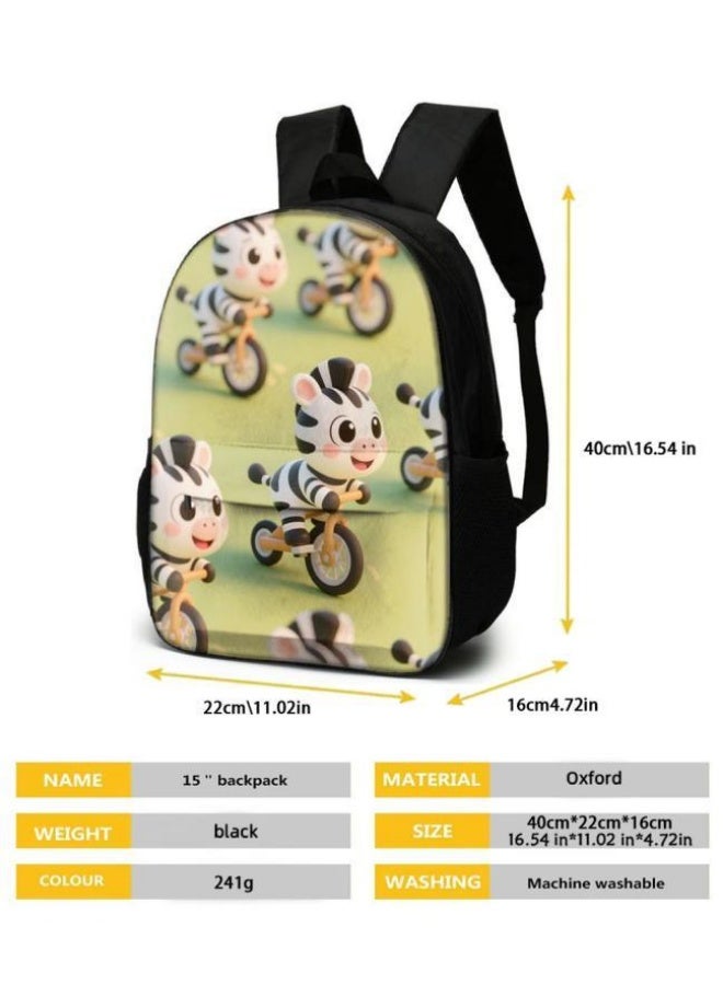 Bright Li Fire Unlock the fashion style of children's fun! Three-piece bag set, cartoon elements make children and teenagers super stylish (students, children, friends outings, mountain climbing, schooling, etc. are available) - 12 - Image 5