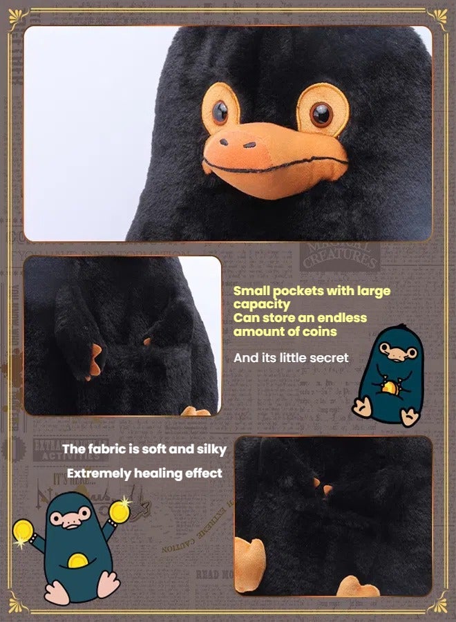 general Fantastic Beasts Niffler Plush Toy Soft Stuffed Animal Movie Accurate Design Cute Magical Creature Kids  Movie Fans Gift Huggable Toy - Image 3