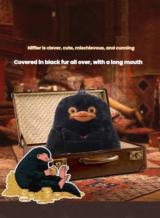 general Fantastic Beasts Niffler Plush Toy Soft Stuffed Animal Movie Accurate Design Cute Magical Creature Kids  Movie Fans Gift Huggable Toy - Image 4